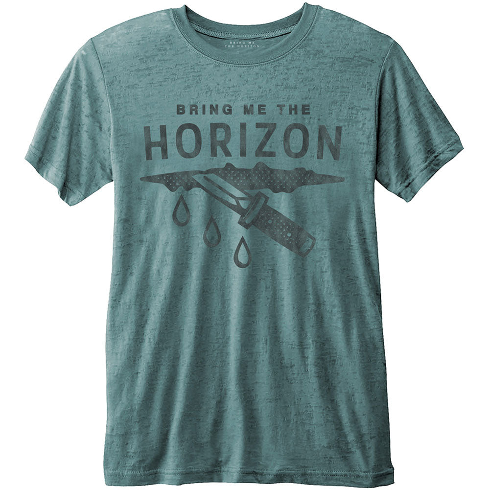 Bring Me The Horizon Wound with Burn Out Finishing Vintage T-shirt Front