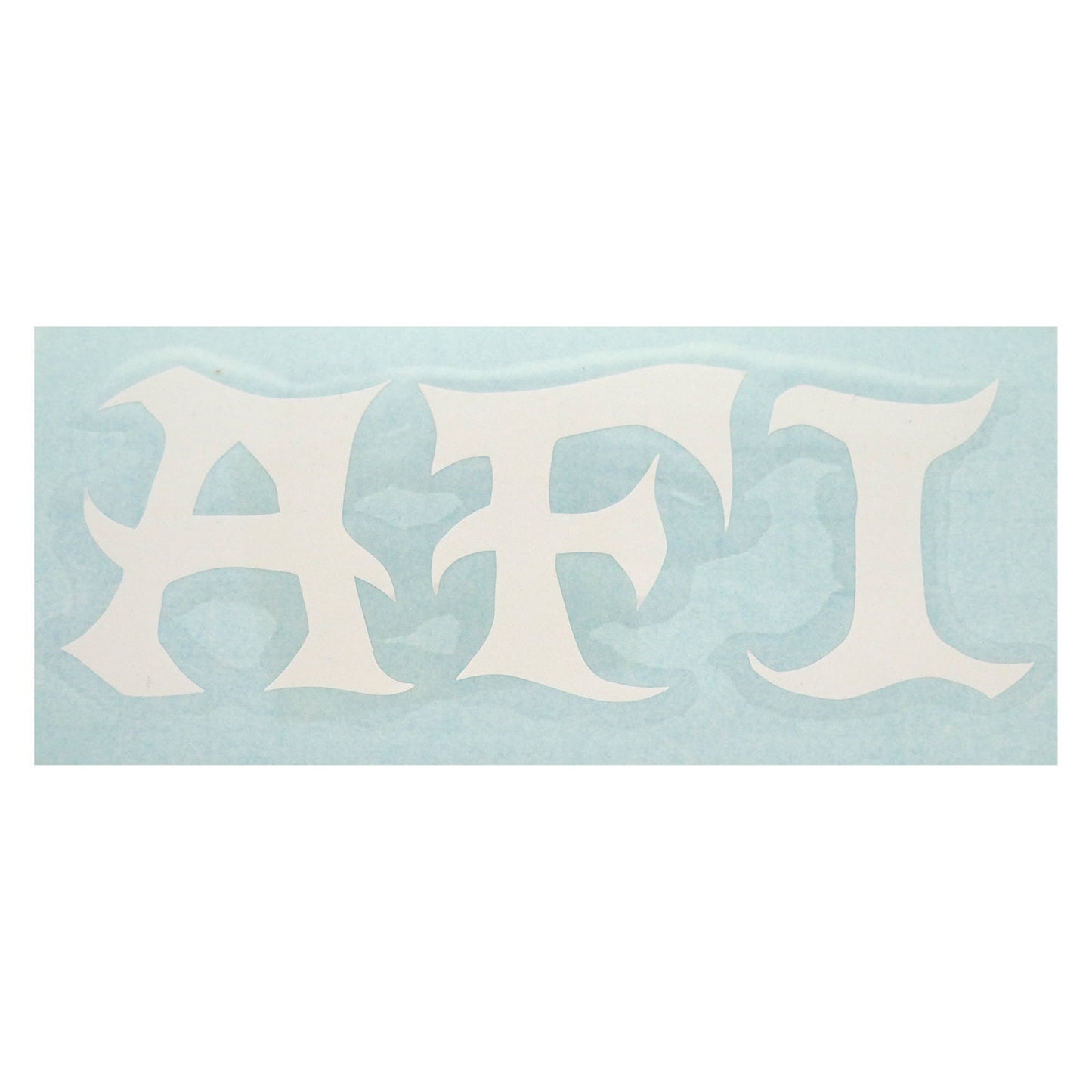 Vinyl Cut Logo (White) Peel & Rub Sticker