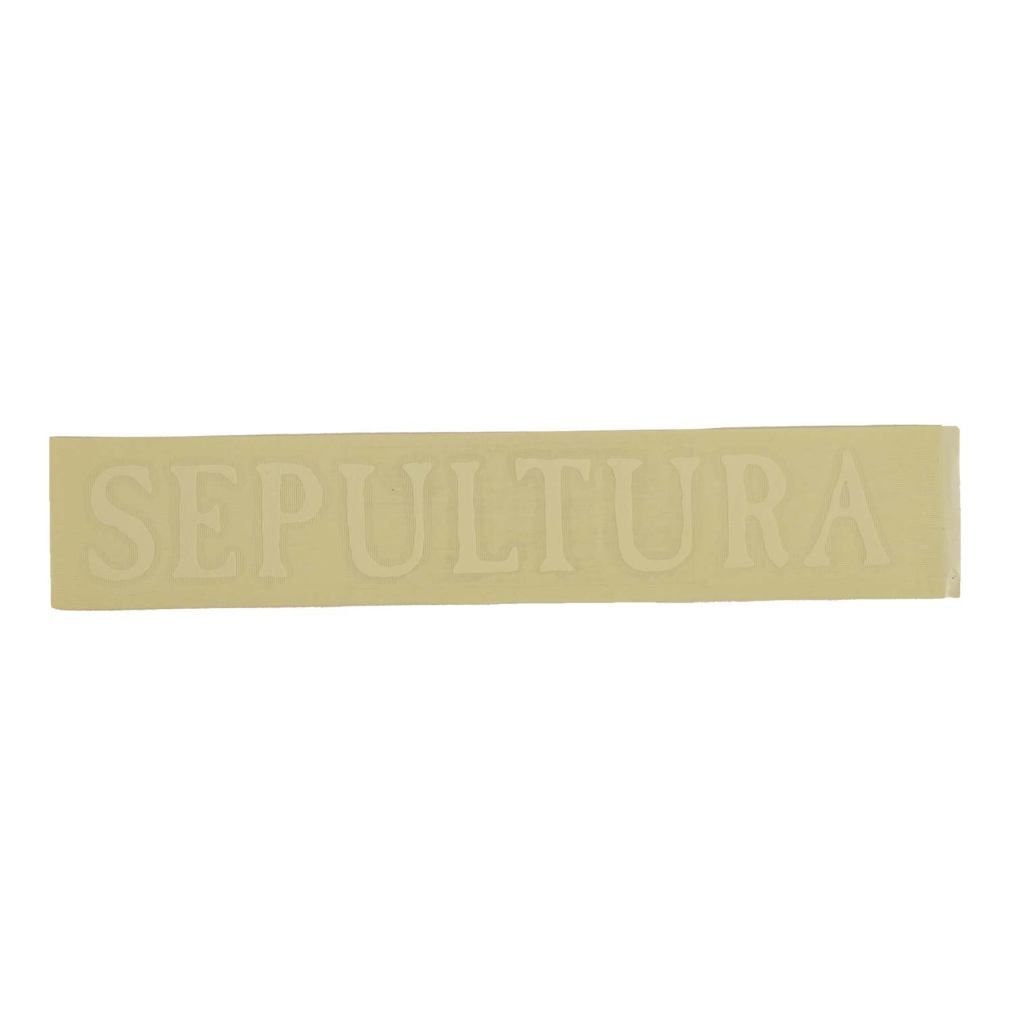 Sepultura Vinyl Cut (White) Peel & Rub Sticker Front