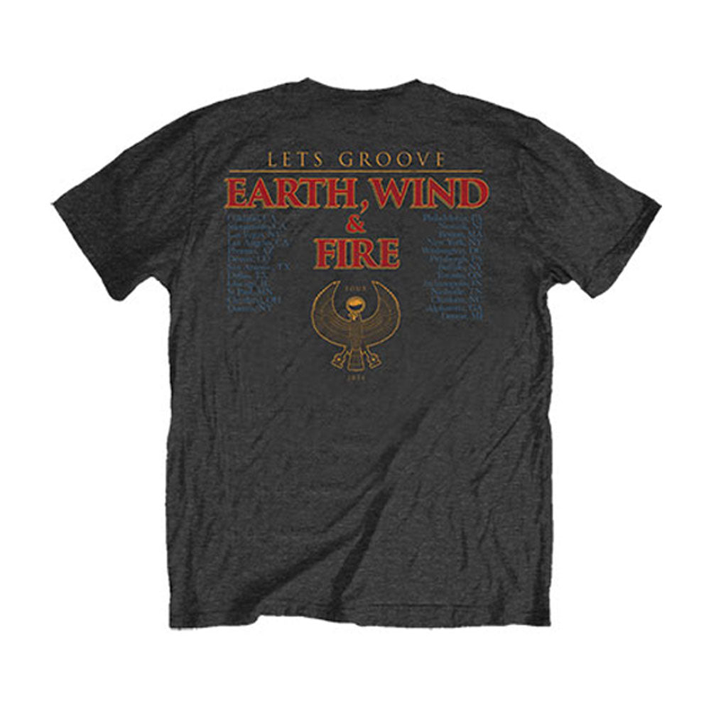 Earth Wind & Fire Let's Groove (Back Print) Slim Fit T-shirt Back