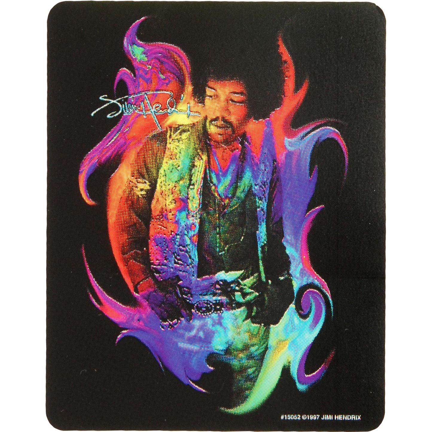 Knees Up Jimi Hendrix Photo Sticker Front