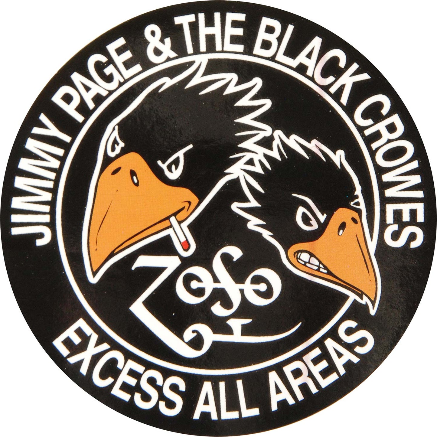 Black Crowes Jimmy Page Excess Sticker Front