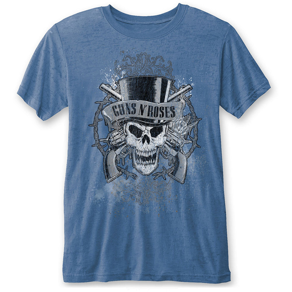 Guns N Roses Faded Skull (Burn Out) Vintage T-shirt Front
