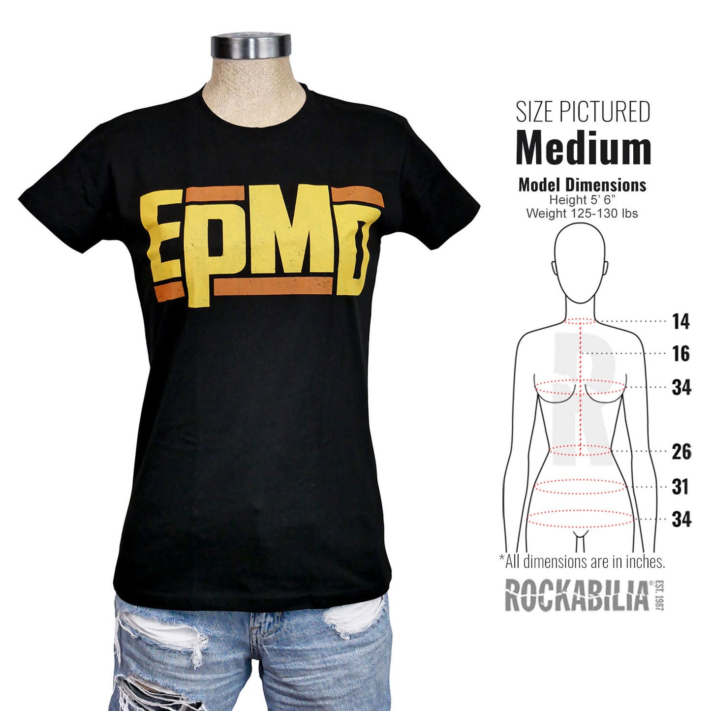 EPMD Logo Women's T-shirt Junior Top Alt 3
