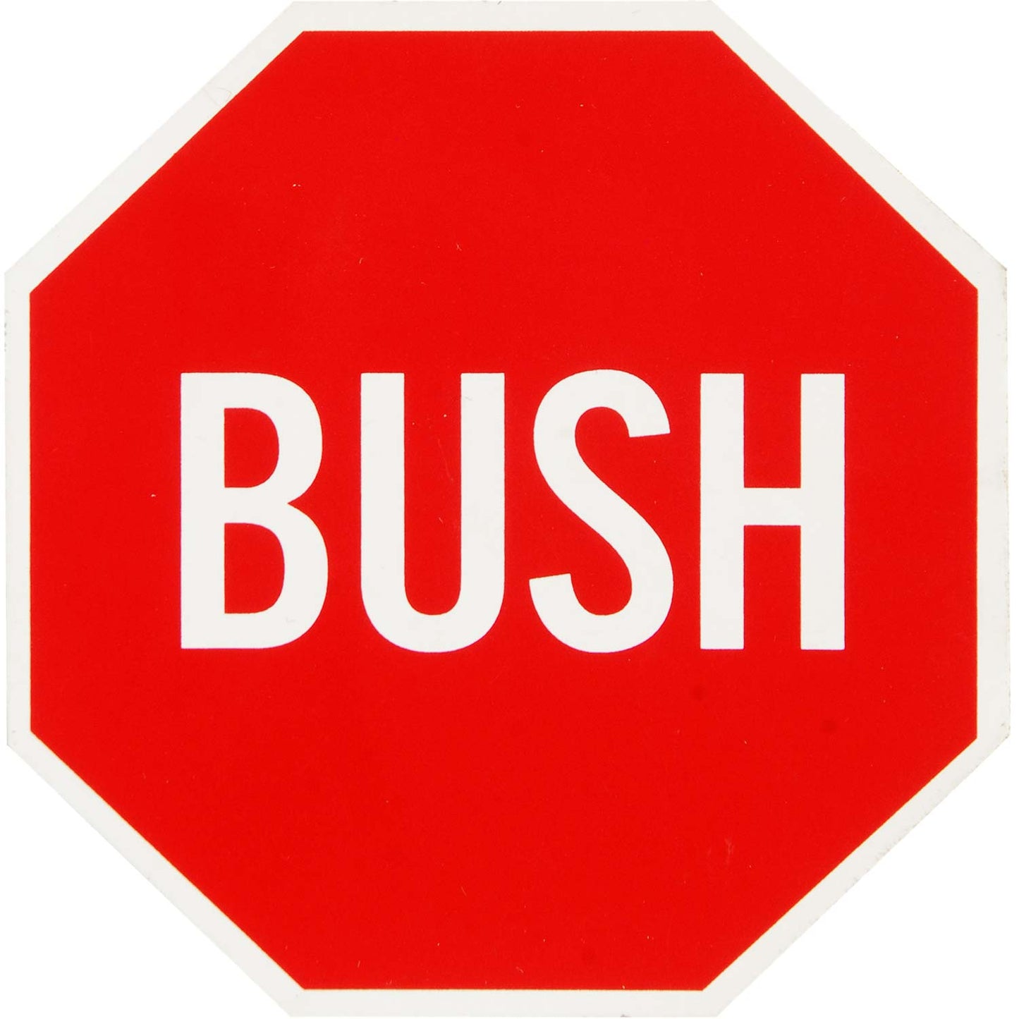 Punk Voter Die Cut Red & White Stop Sign Logo (4" x 4") Sticker Front