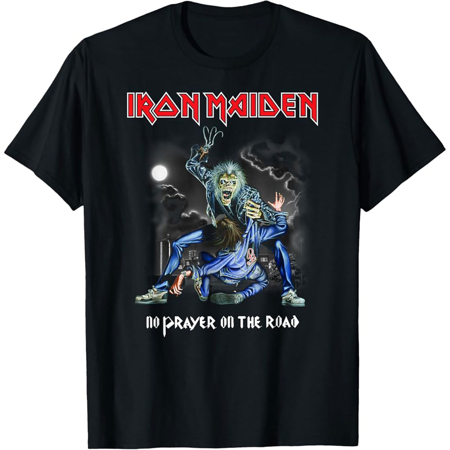 Iron Maiden No Prayer On The Road T-shirt Front