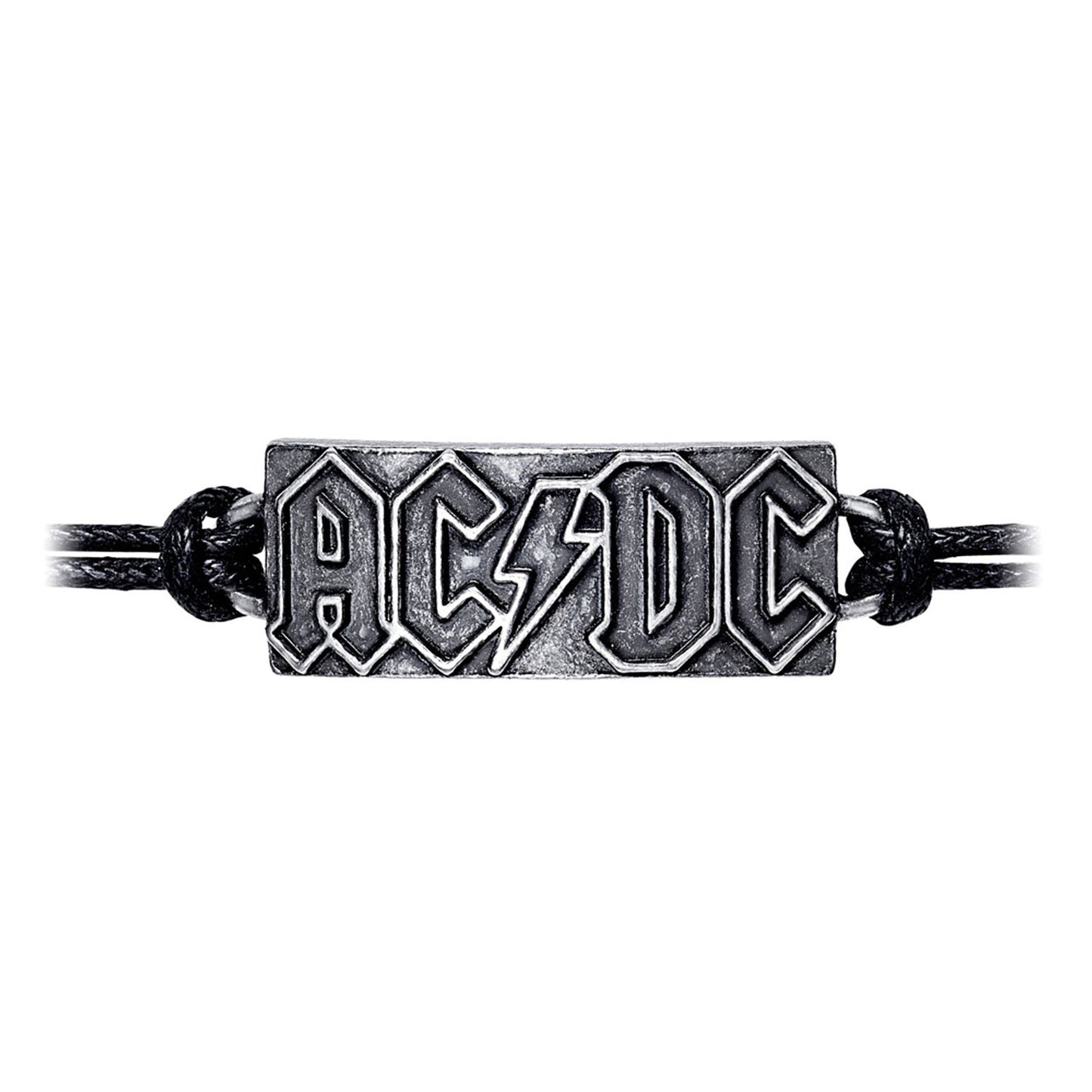 AC/DC Lightning Logo Wrist Strap Wristband Back