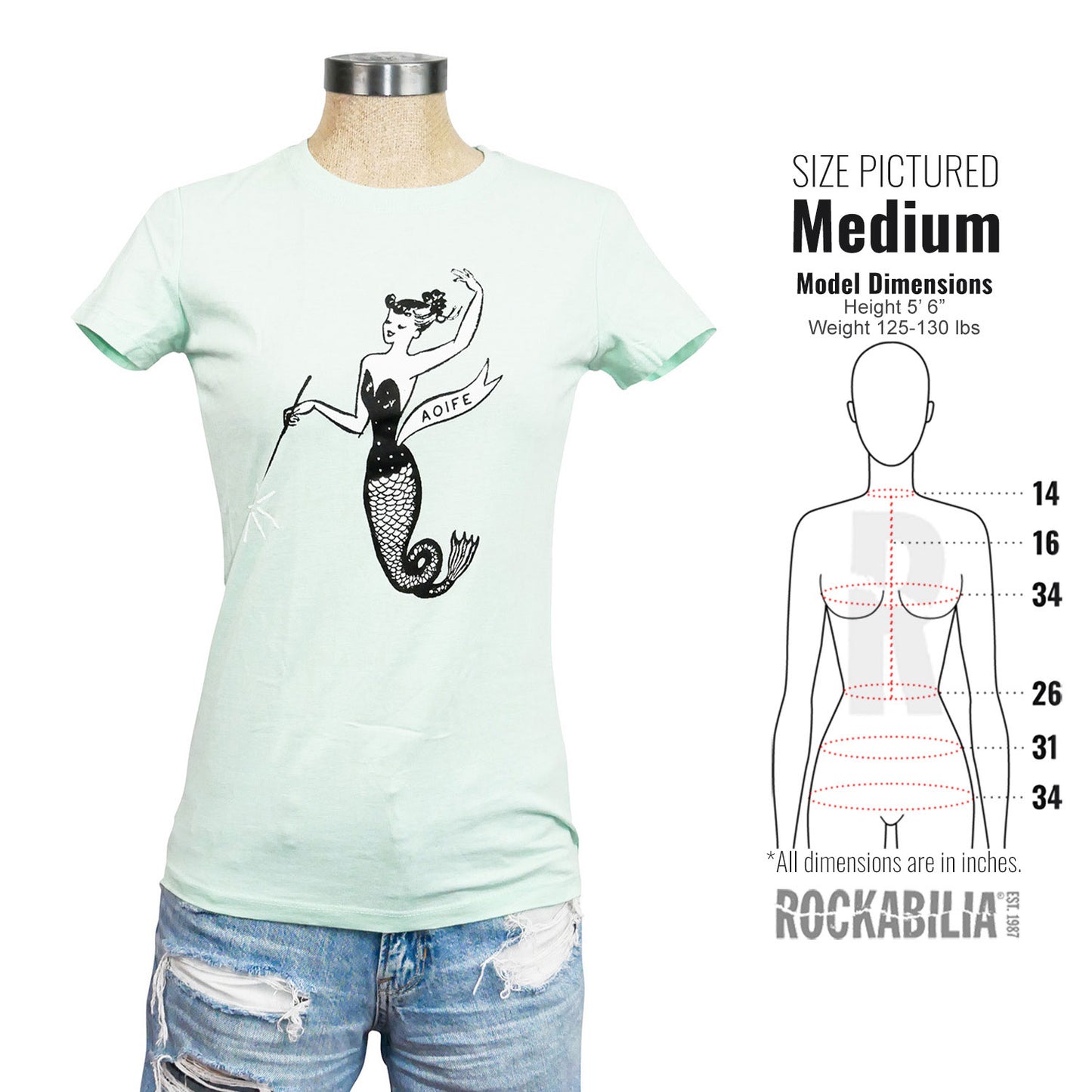 Aoife O'Donovan Girl's Mermaid T-shirt Girl's T-shirt Junior Top Alt 3