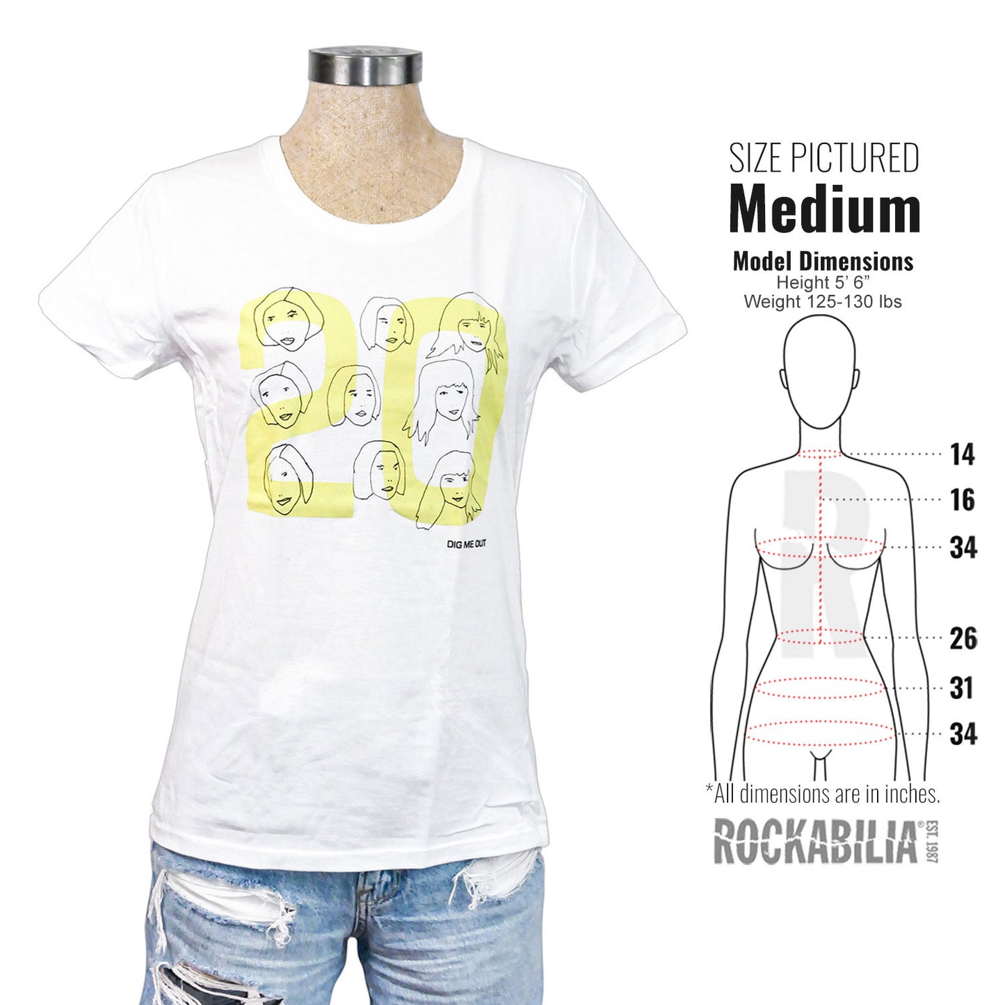 Girl's Dig Me Out 20th Anniversary Tee Junior Top