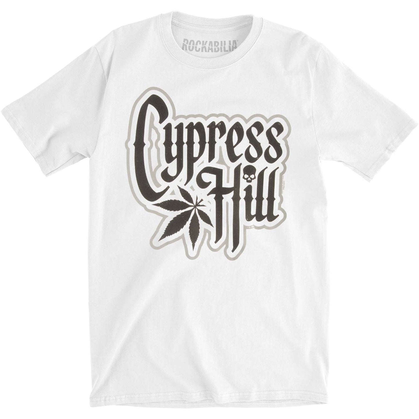 Leaf on White Slim Fit T-shirt