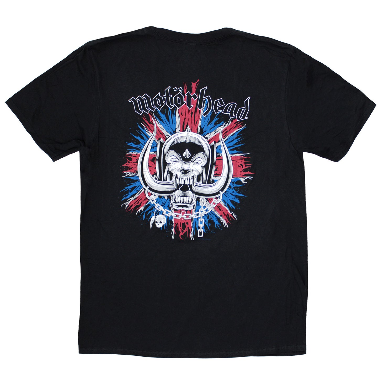 Motorhead British Warpig & Logo (Back Print) Slim Fit T-shirt Back