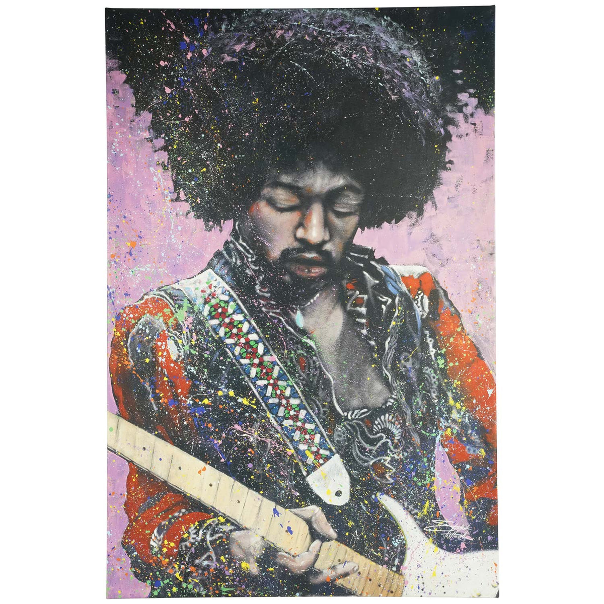 Jimi Hendrix Jimi 24x36 Canvas Art Front