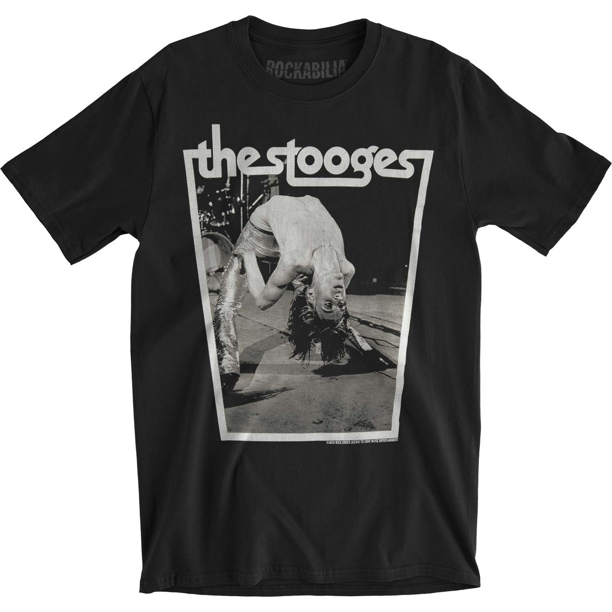 Stooges Iggy Pop Backbend Slim Fit T-shirt Front