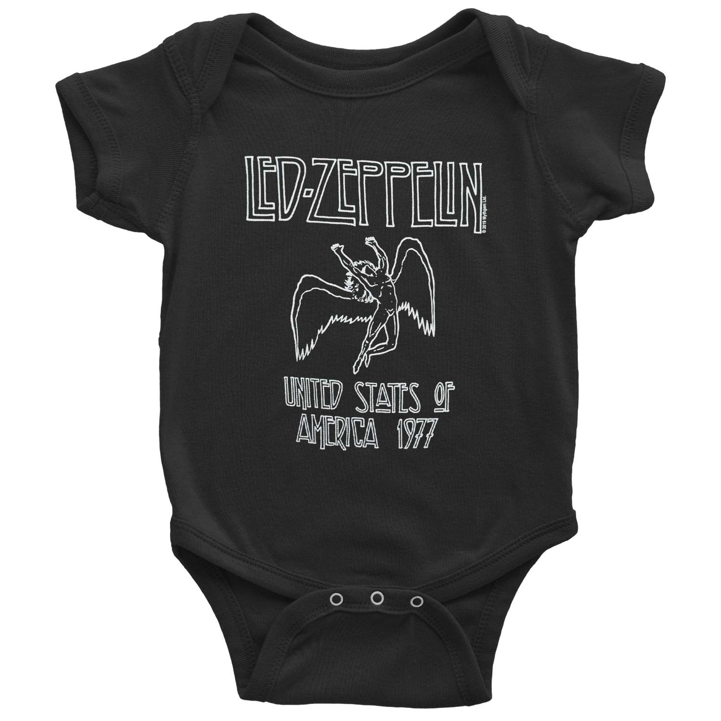 Led Zeppelin USA 1977 Creeper Bodysuit Front