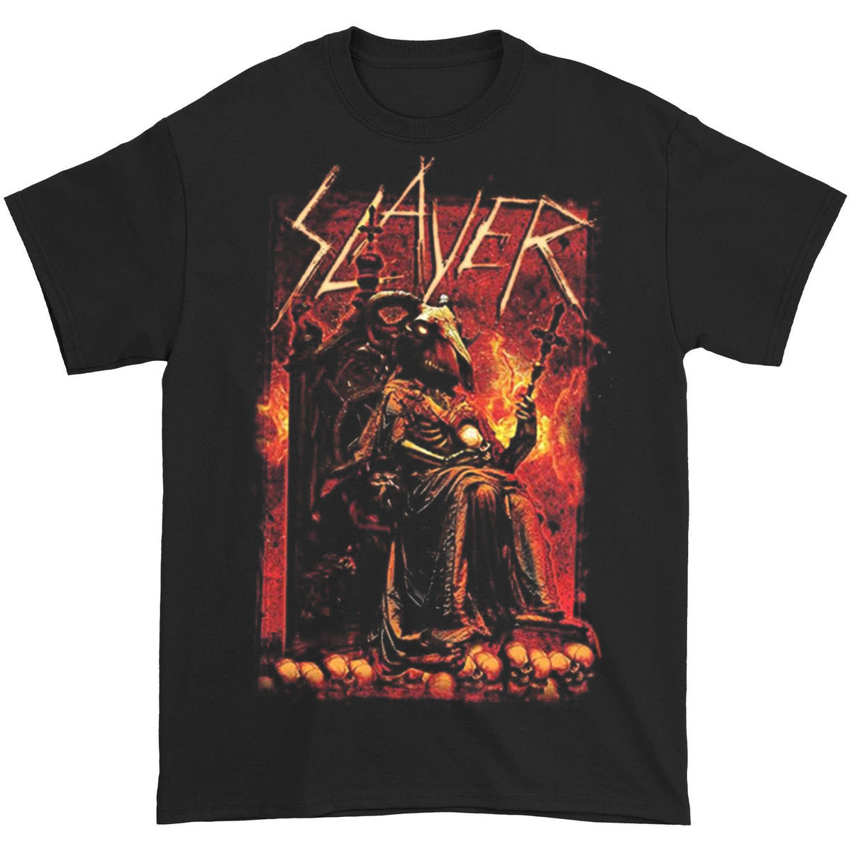 Slayer Goat Skull Slim Fit T-shirt Front
