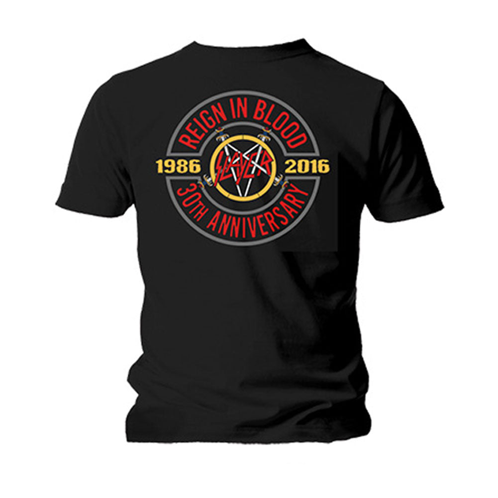 Slayer Reign in Blood 30th Anniversary (Back Print) Slim Fit T-shirt Back