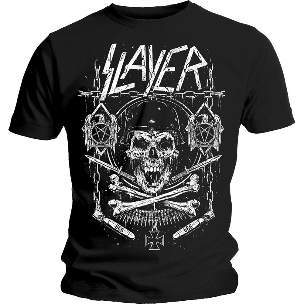 Slayer Skull & Bones Revised Slim Fit T-shirt Front