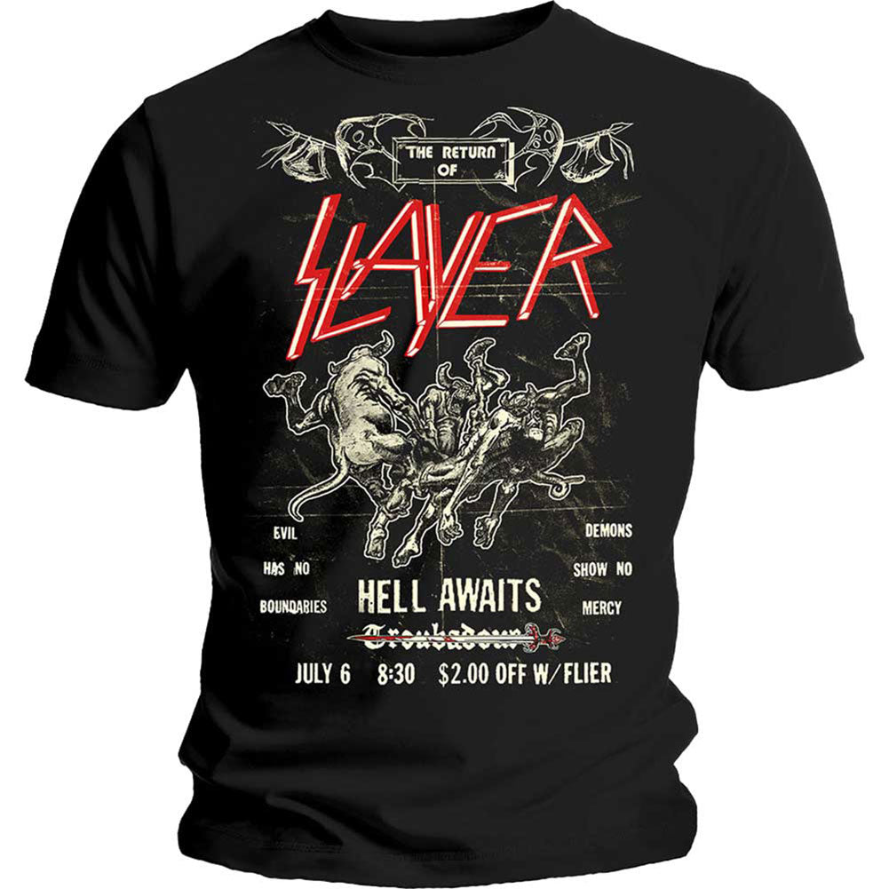 Slayer Vintage Flyer Slim Fit T-shirt Front