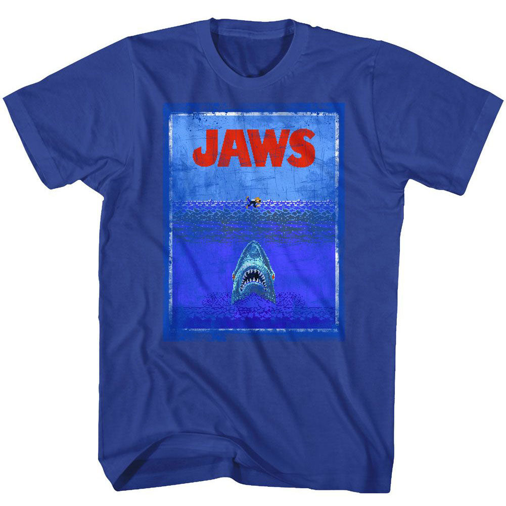 Jaws 8bit Terror T-shirt Front