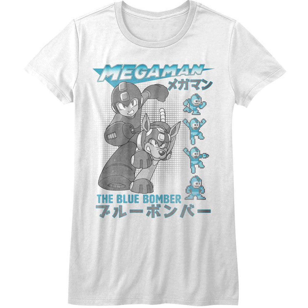 Mega Man Blue Bomber Junior Top Front