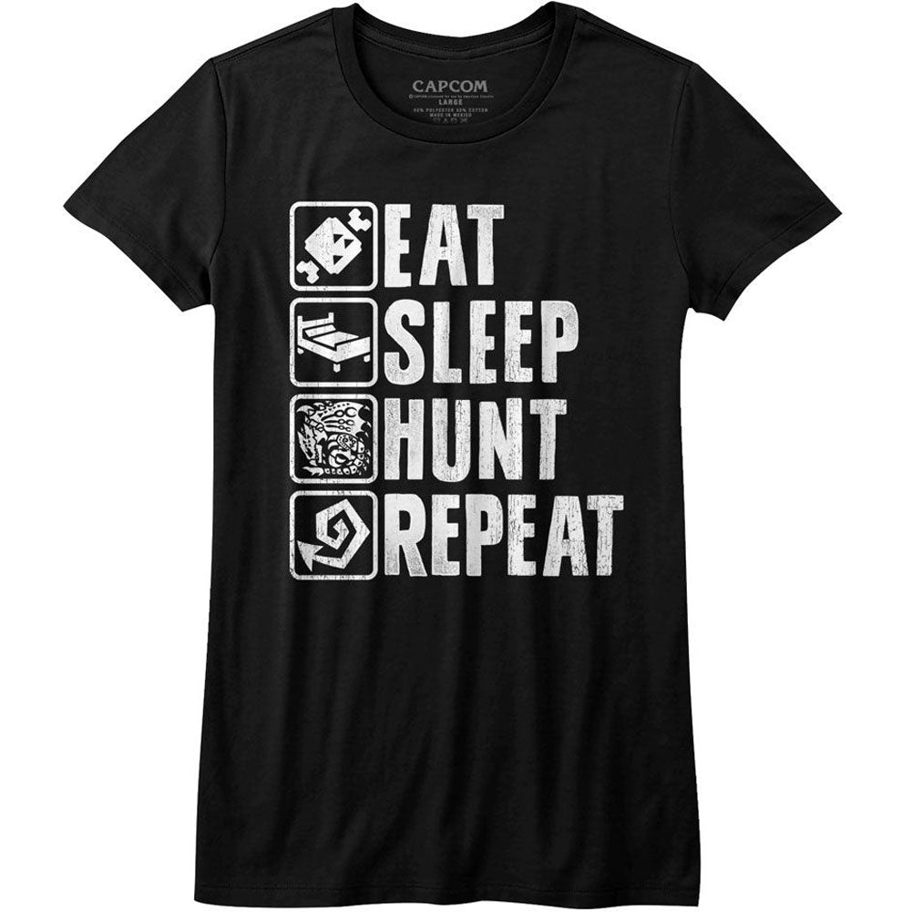 Monster Hunter Hunt Repeat Junior Top Front