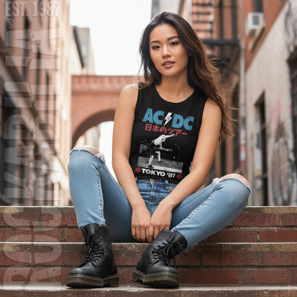 AC/DC Tokyo 81 Womens Tank Alt 2