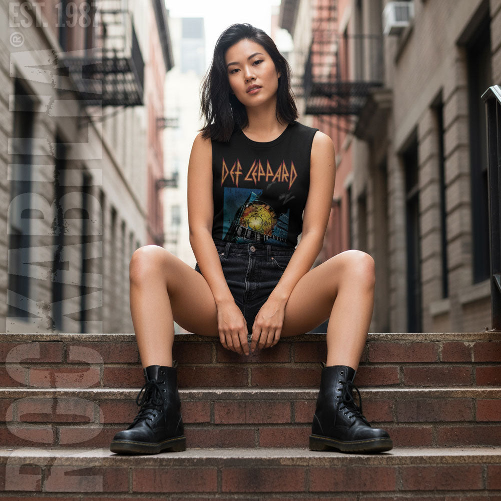 Def Leppard Faded Pyromania Womens Tank Alt 2