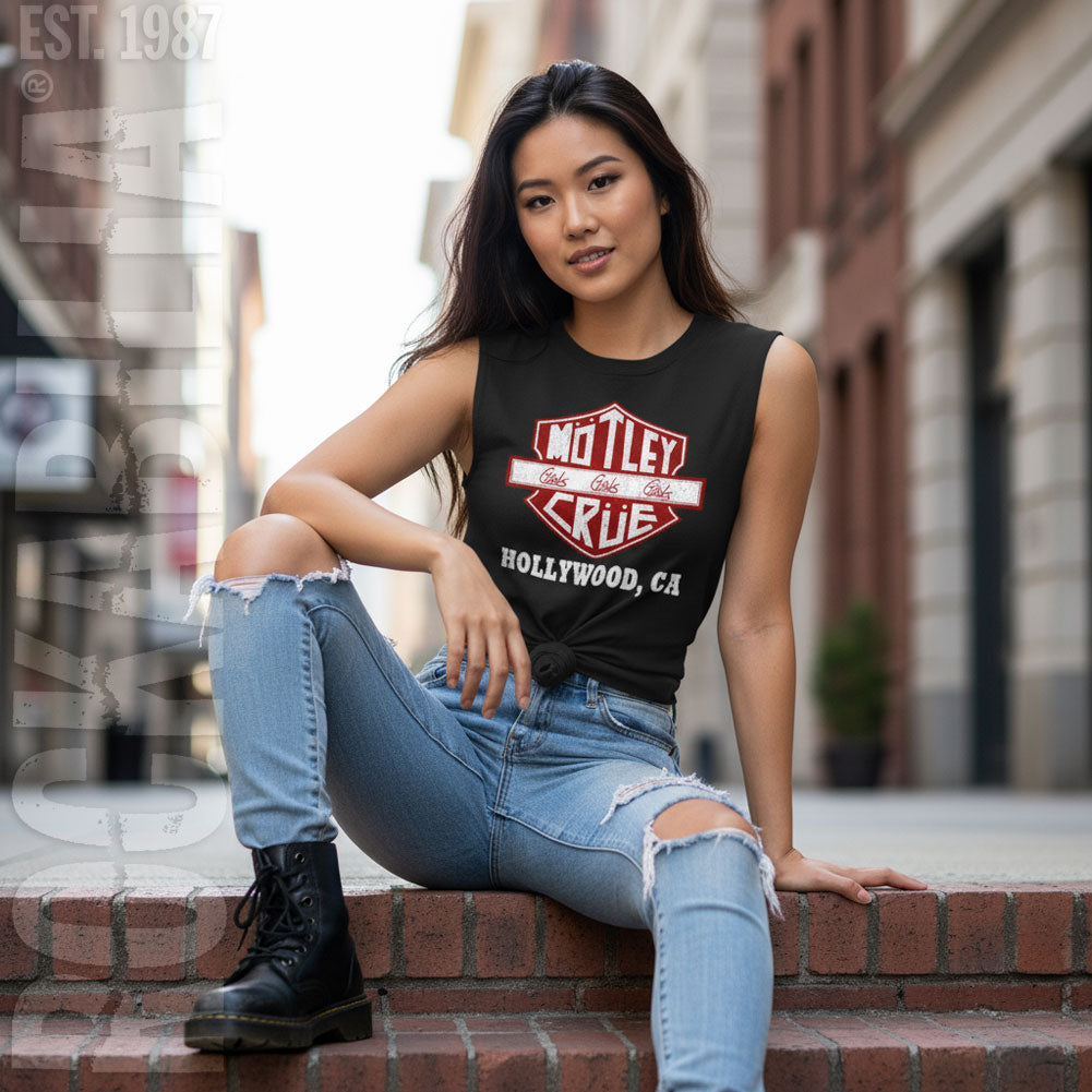 Motley Crue Crue Sign Womens Tank Alt 2