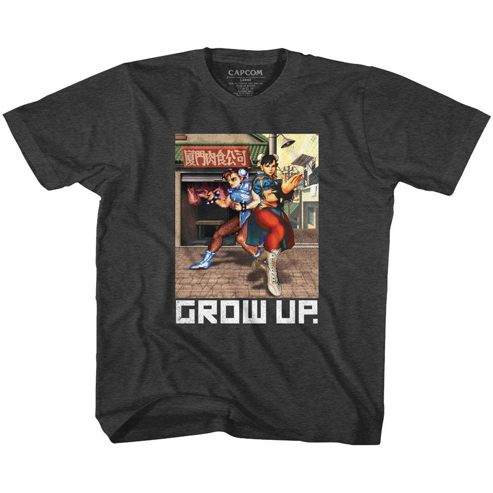 Street Fighter Grow Up Youth T-shirt Front
