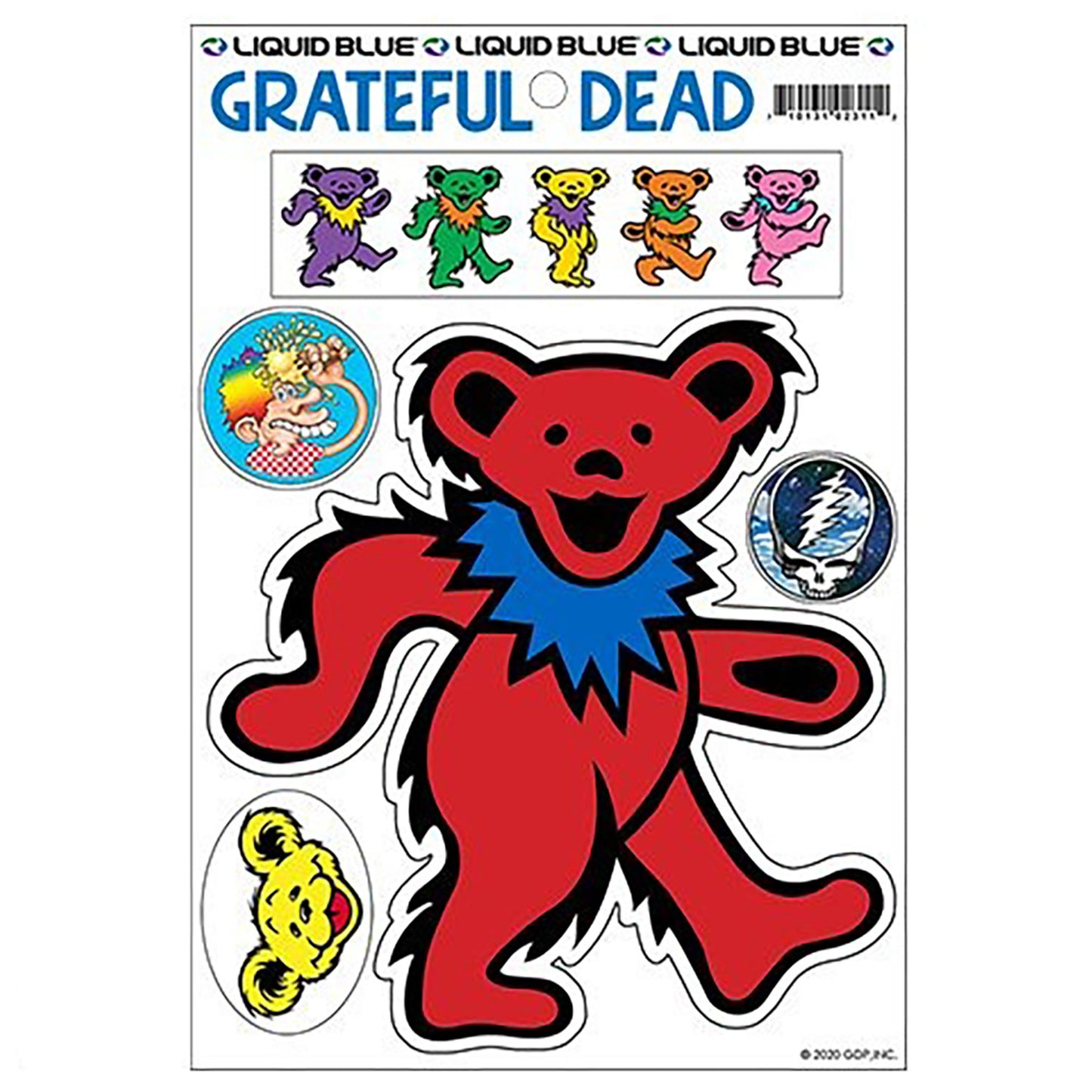 Red Bear Diecut Sticker Set