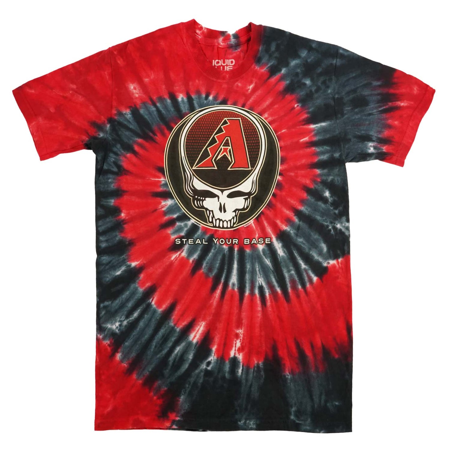 Grateful Dead Arizona Diamondbacks Steal Your Base Tie Dye T-shirt Front