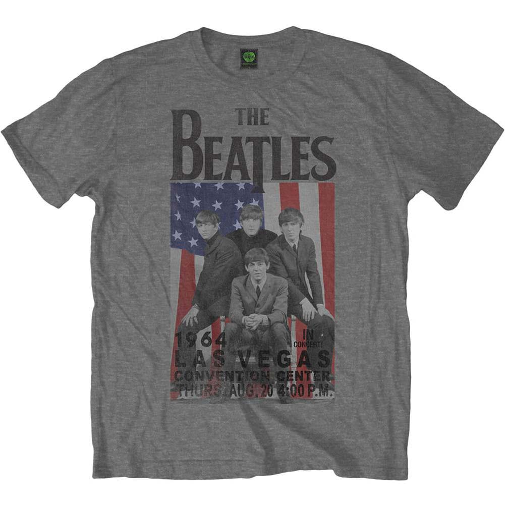 Beatles Flag/Vegas T-shirt Front