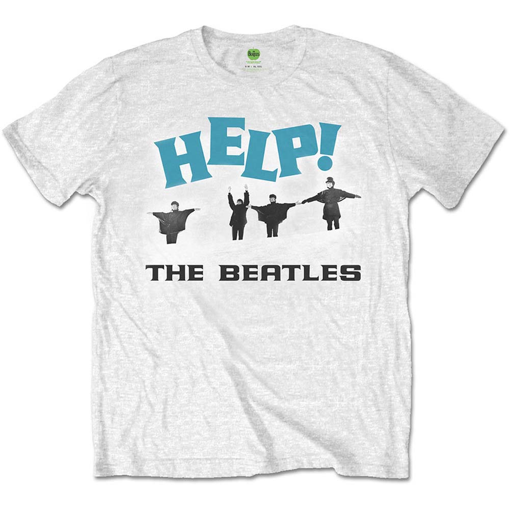 Beatles Help! Snow Slim Fit T-shirt Front