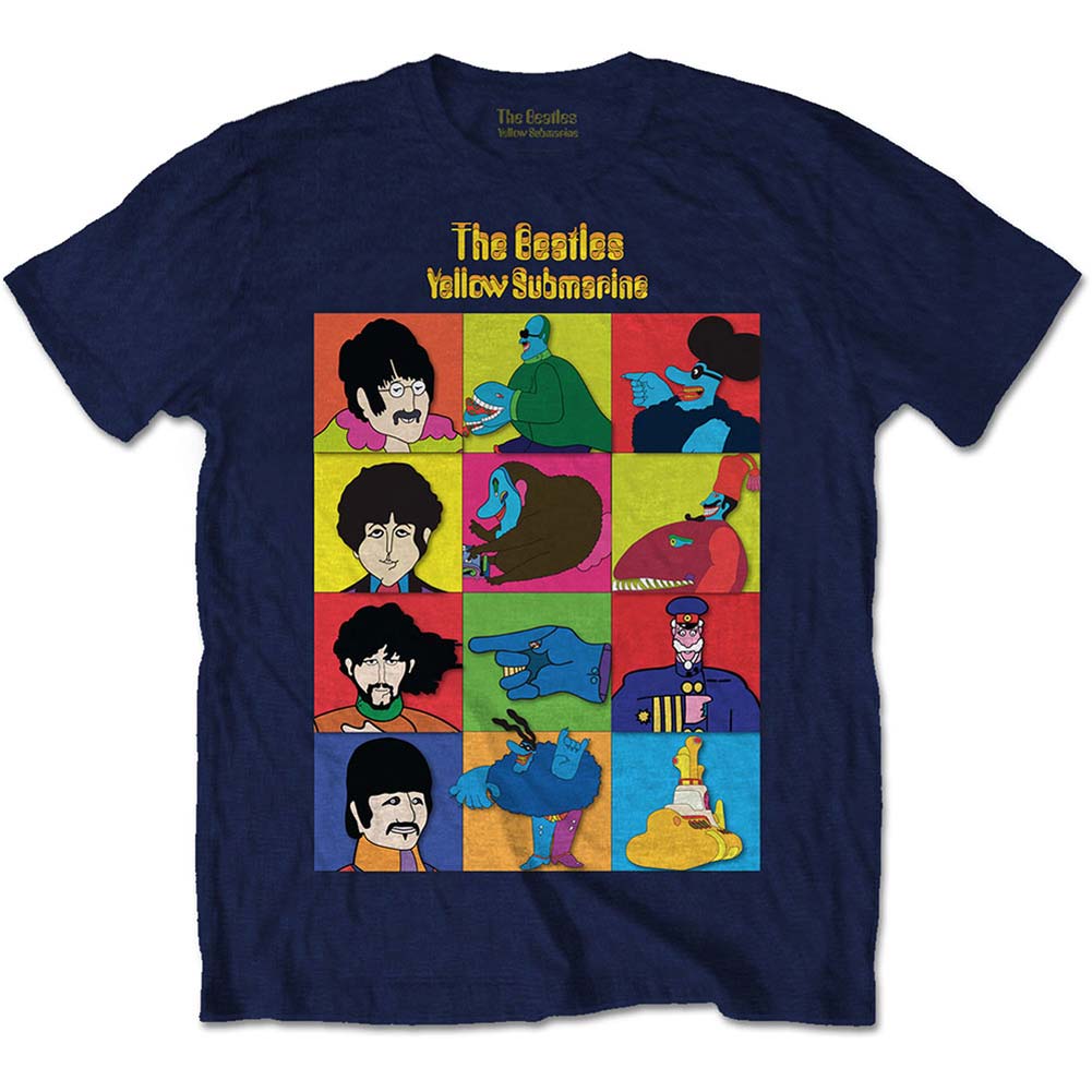 Beatles Yellow Submarine Characters Slim Fit T-shirt Front