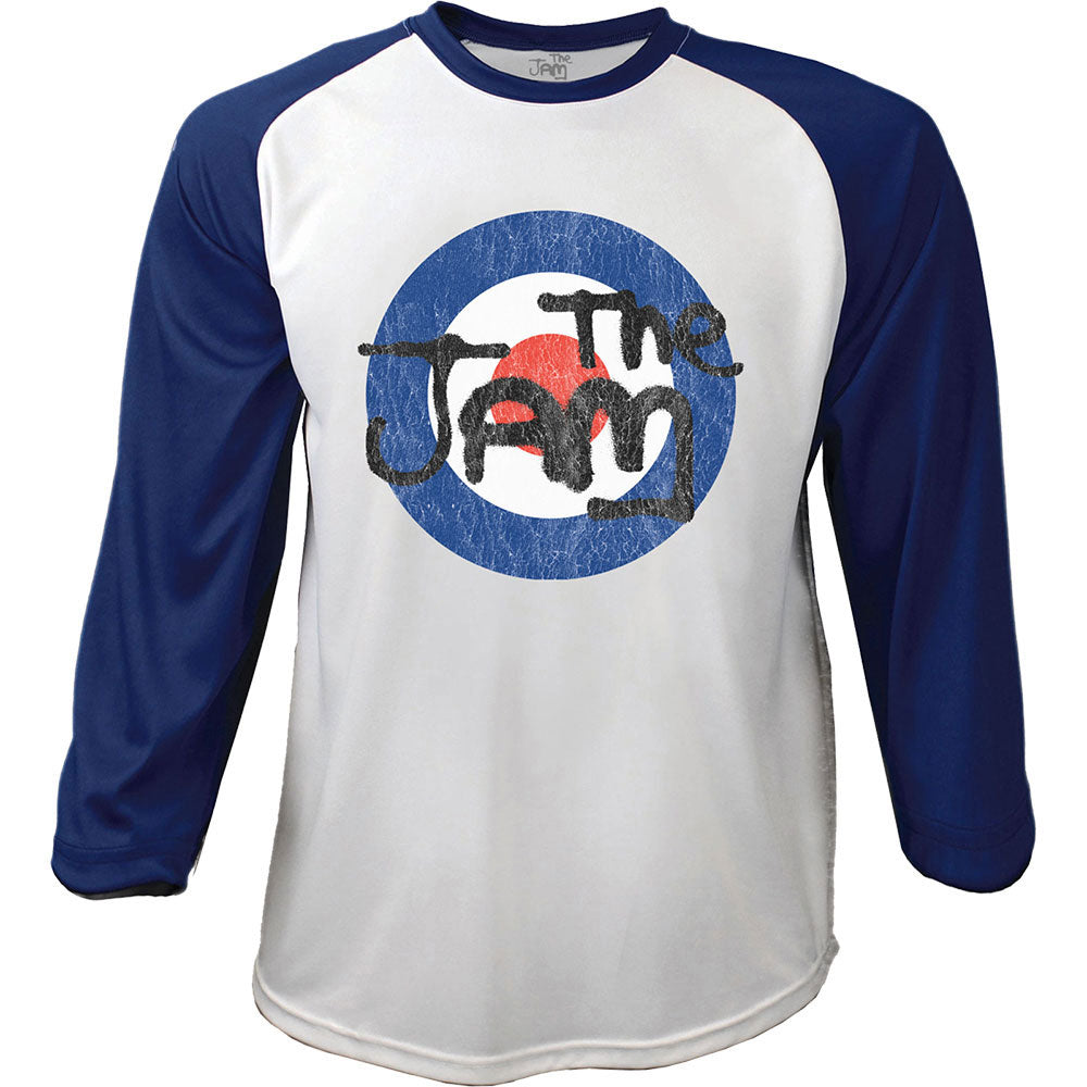 Jam Target Logo Distressed Baseball Jersey Front