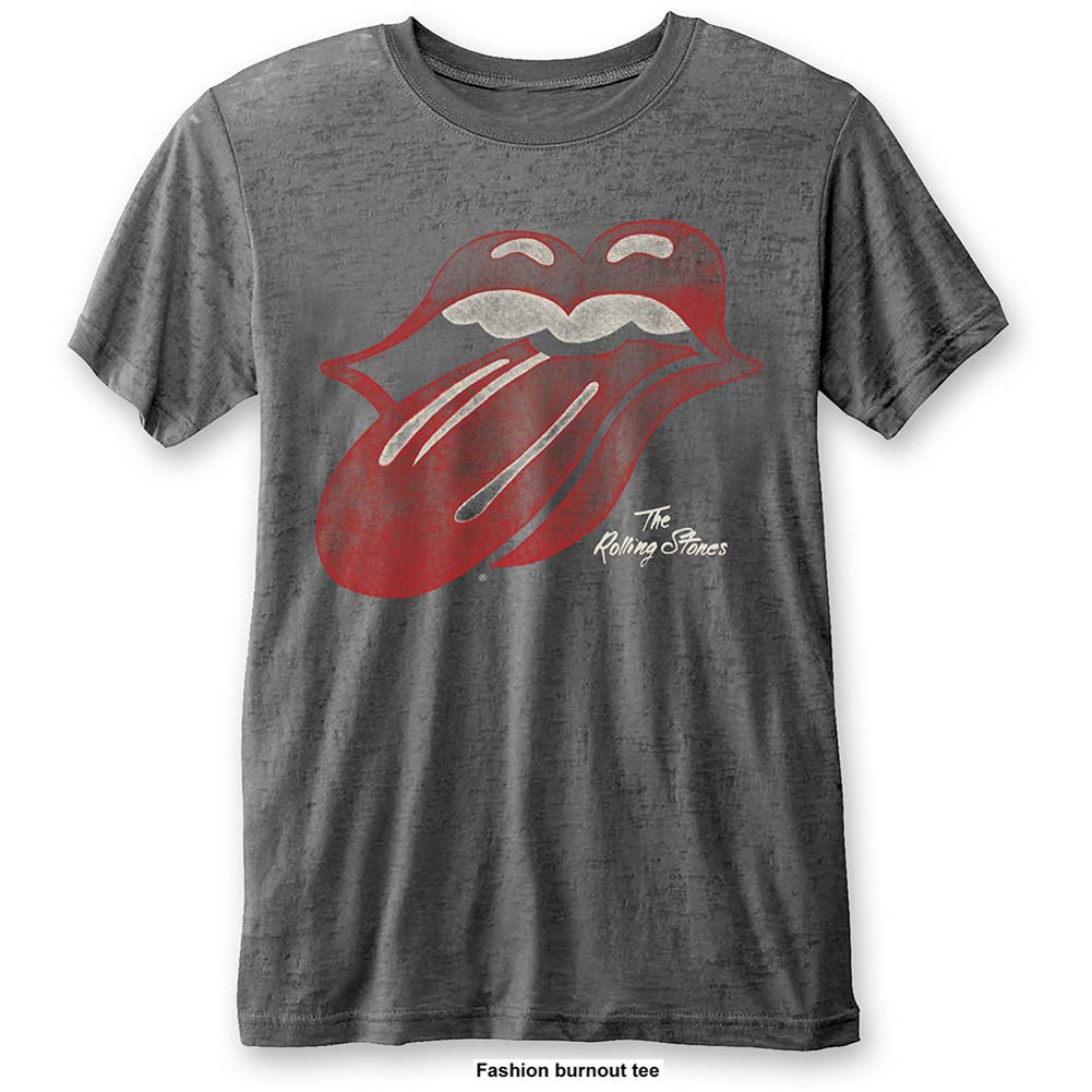 Rolling Stones Vintage Tongue (Burn Out) Vintage T-shirt Front