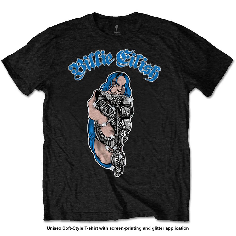 Billie Eilish Bling Slim Fit T-shirt Front