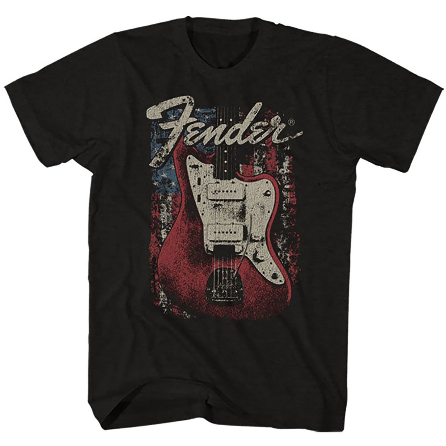Fender Distressed Guitar Slim Fit T-shirt Front