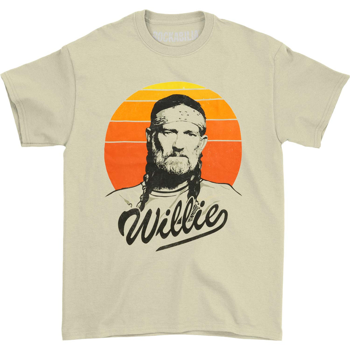 Willie Nelson Sunset Gradient Willie T-shirt Front