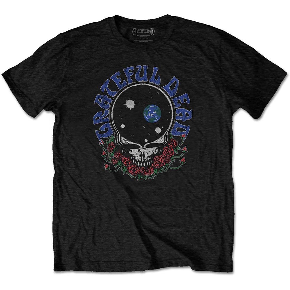 Grateful Dead Space Your Face & Logo Slim Fit T-shirt Front