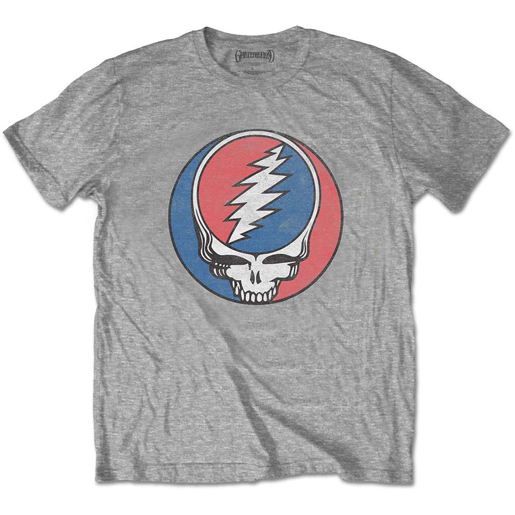 Grateful Dead Steal Your Face Classic Oversized Tee Slim Fit T-shirt Front
