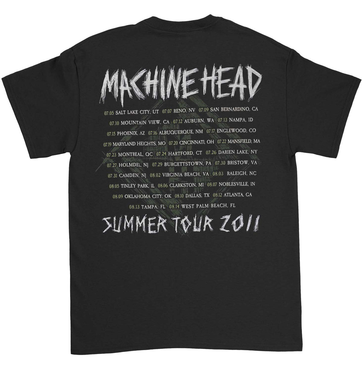 Machine Head T-shirt Back