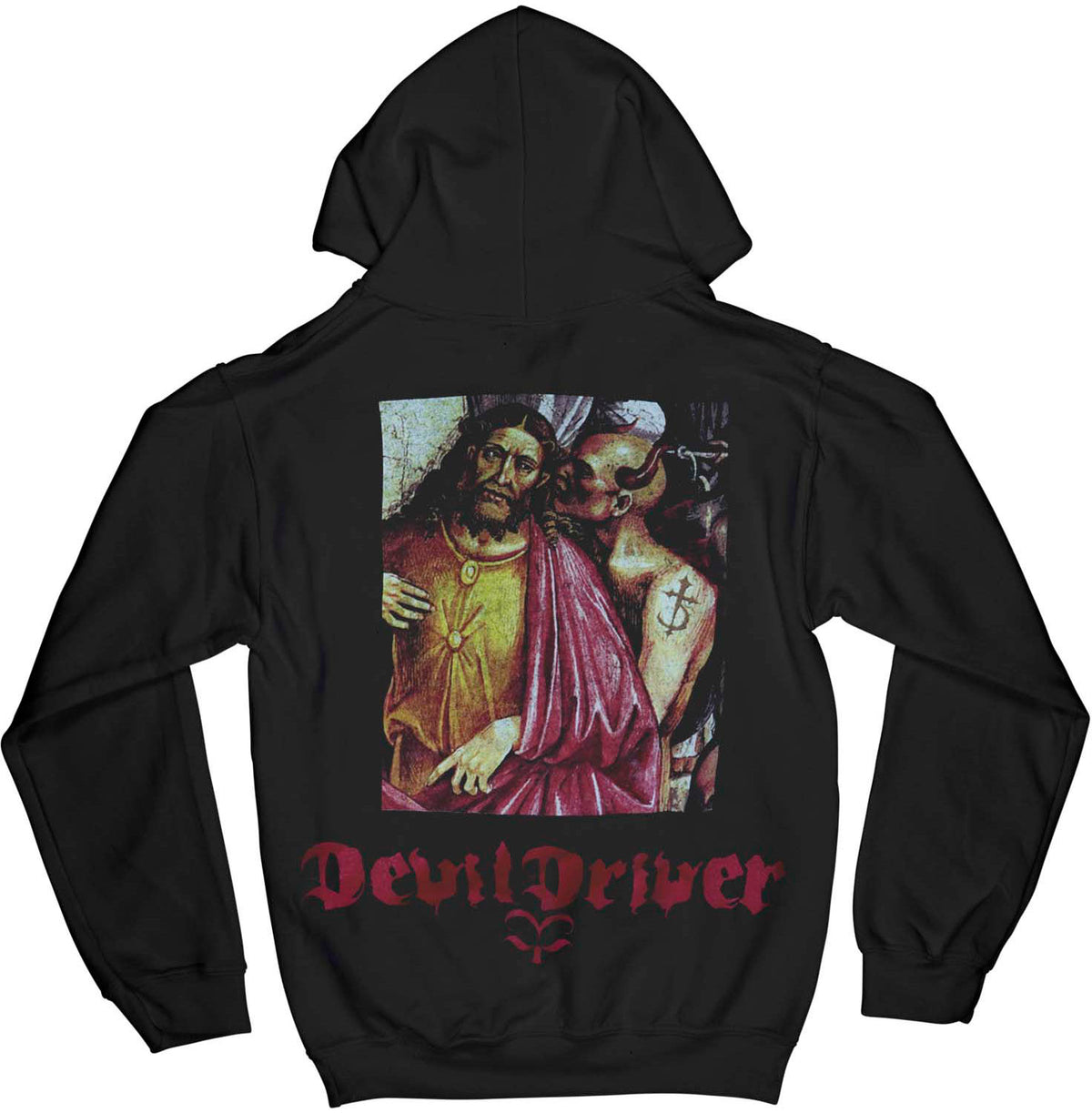 Devil Driver Jesus Hoodie Hooded Sweatshirt Back