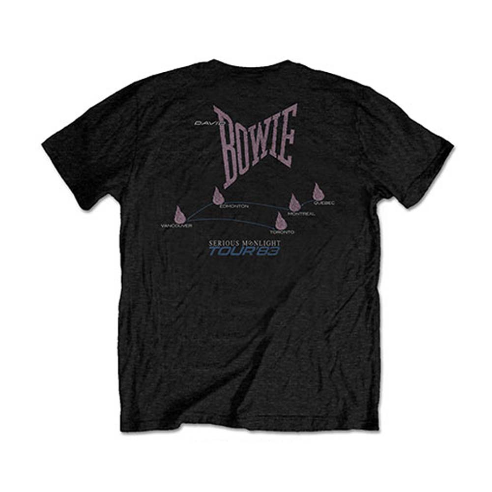 David Bowie '83 Tour (Back Print) Slim Fit T-shirt Back