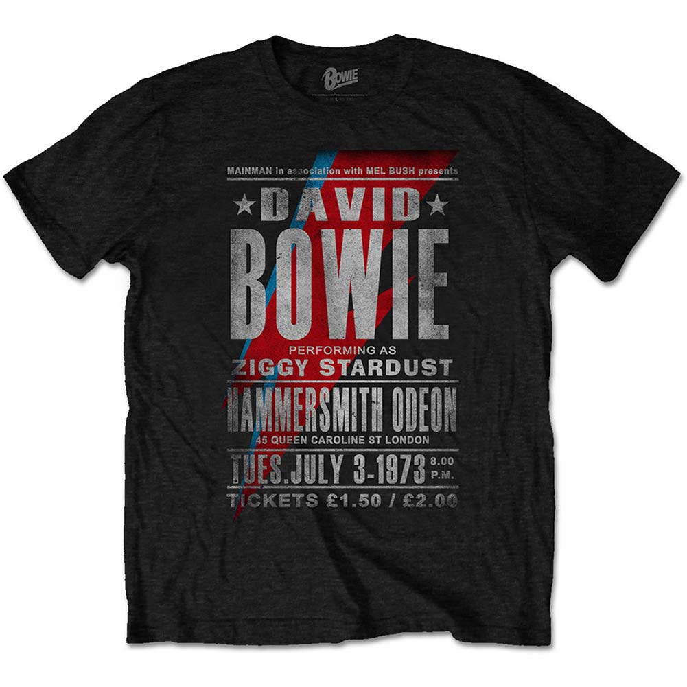 David Bowie Hammersmith Odeon Slim Fit T-shirt Front