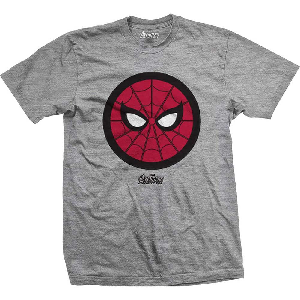 Avengers Infinity War Spidey Icon Pop Slim Fit T-shirt Front