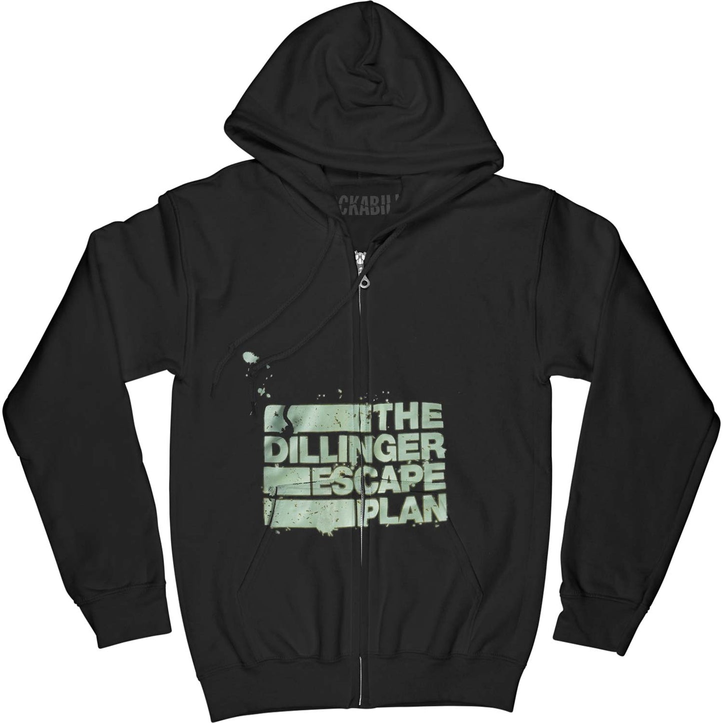 Dillinger Escape Plan Bleach Zippered Hooded Sweatshirt Front