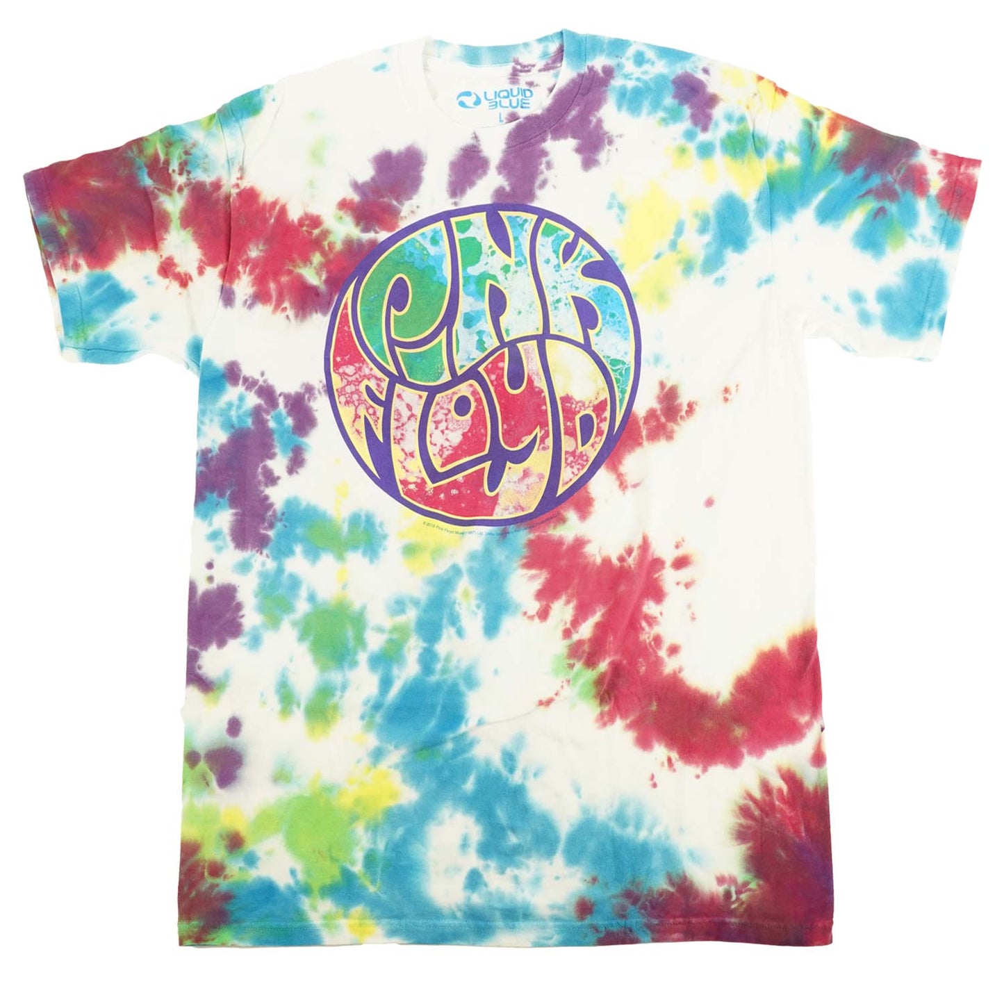 Pink Floyd Liquid Light Show Tie Dye T-shirt Front