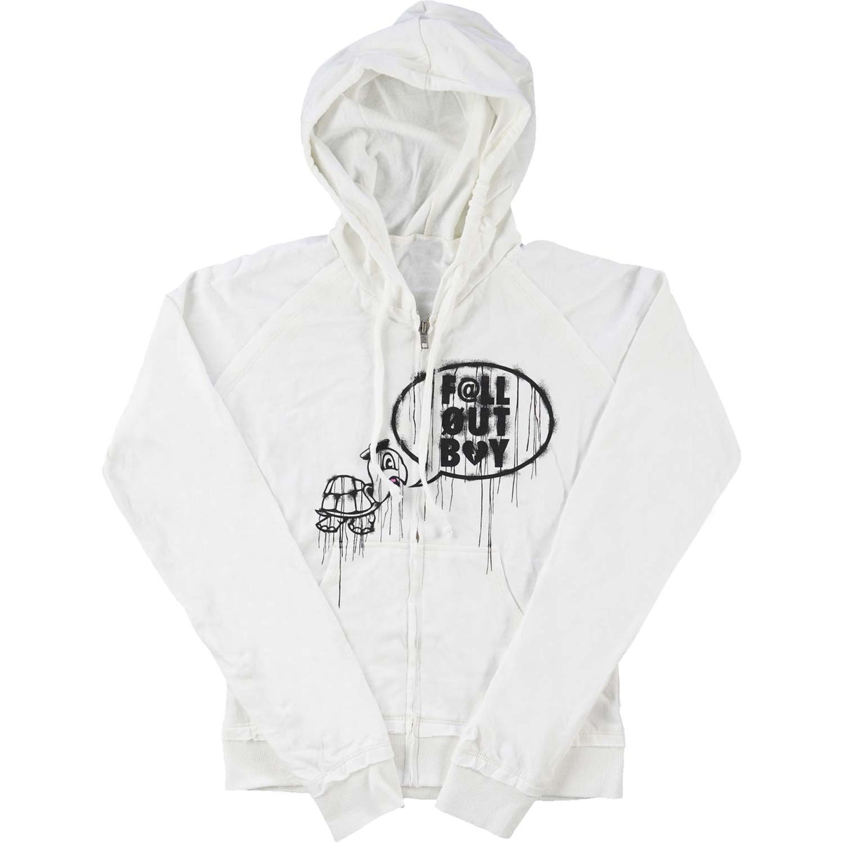 Fall Out Boy Tortoise Jr's Zipper Hoodie Junior Top Front