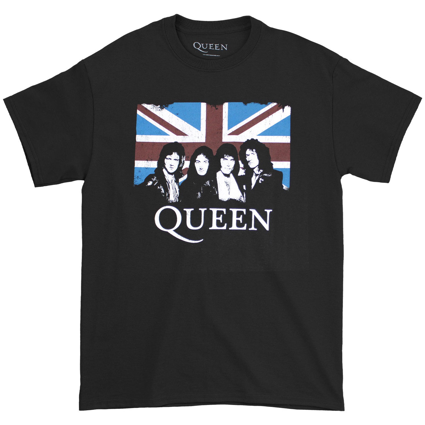 Queen Vintage Union Jack Slim Fit T-shirt Front